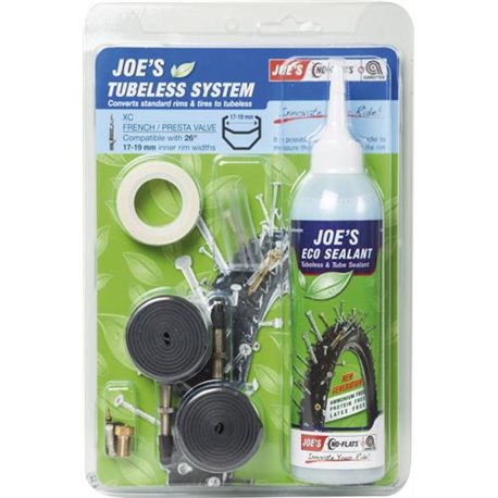 KIT TRASFORMATORE TUBELESS MTB+BI AMM VALVOLA FRANCESE/AMERICANA